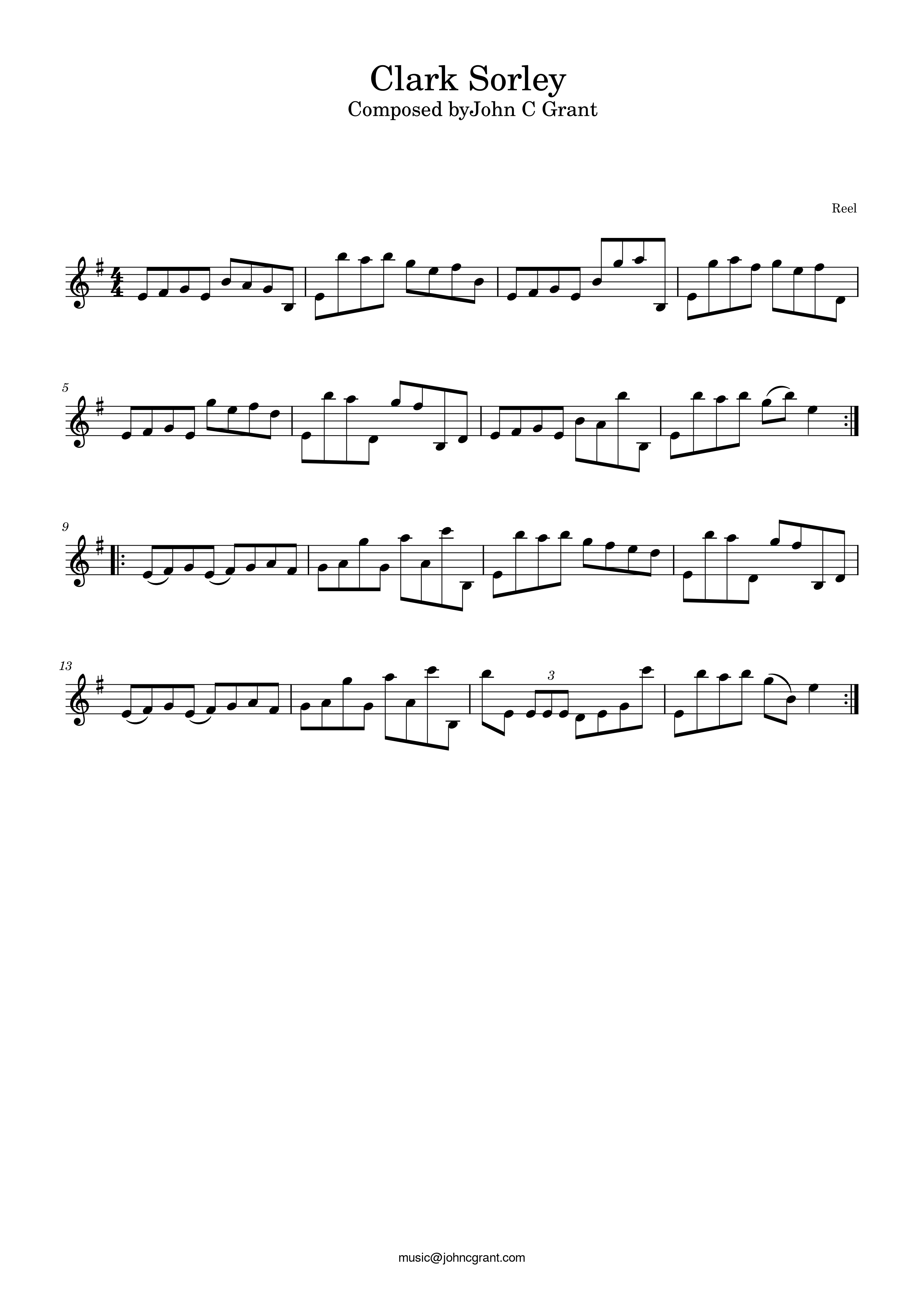 Clark Sorley - Composed by John C Grant (https://johncgrant.com). Traditional composer from Kilmarnock, Ayrshire, Scotland.