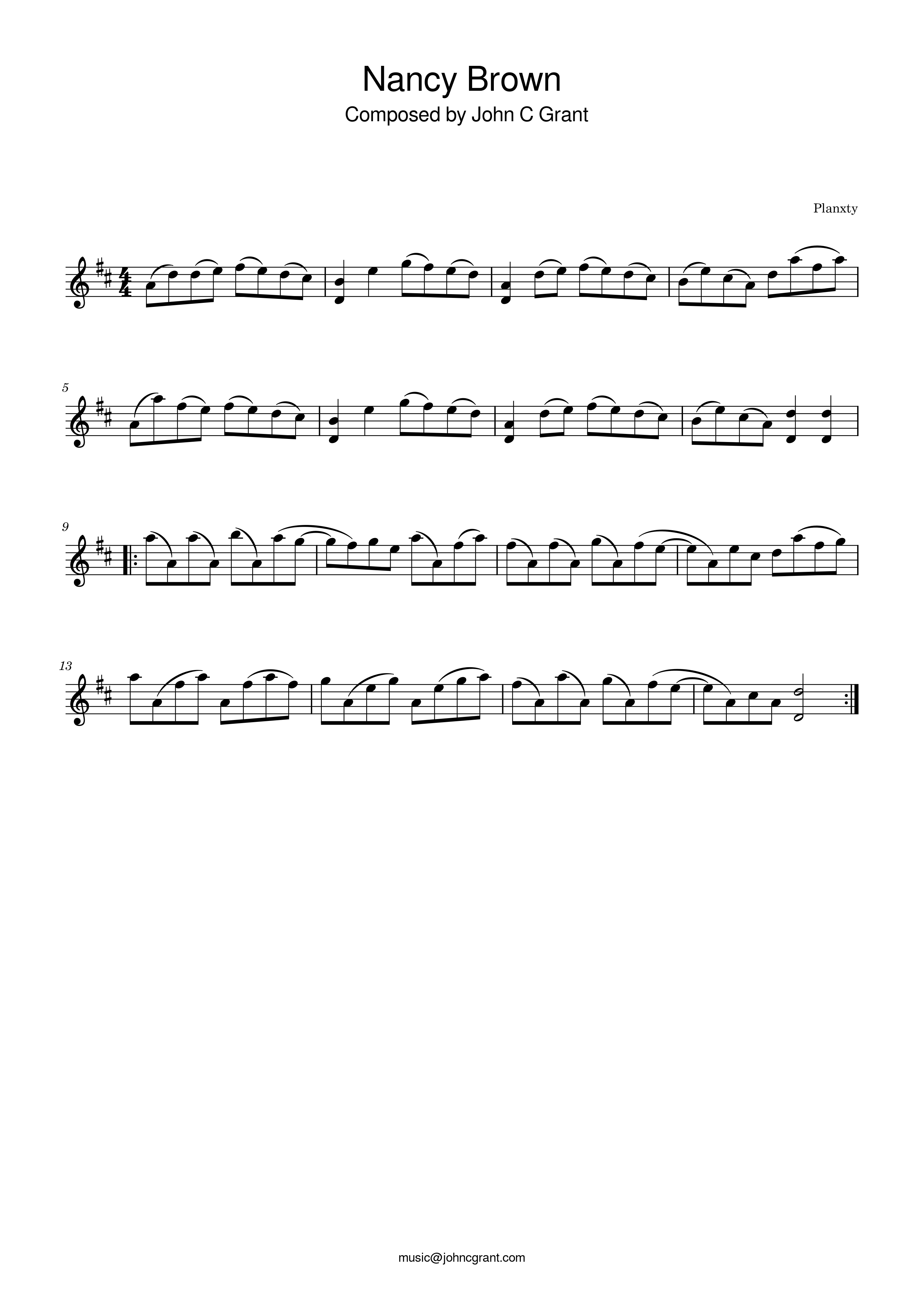 Nancy Brown - Composed by John C Grant (https://johncgrant.com). Traditional composer from Kilmarnock, Ayrshire, Scotland.